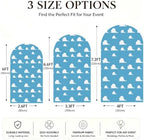 Arch Backdrop Cover Blue Sky White Clouds Toy Theme Party Chiara Arch Backdrop Cover Stretch Spandex Arch Frame Cover for Baby Shower boy Birthday Party Photo Booth Decorations (6FT) - Image 7
