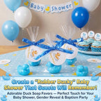Leelosp Duck Soap Party Favors Gift with Transparent Bags and Thanks Tag for Baby Shower Guest Reveal Baptism Shower Wedding Birthday Summer Party Favor Decorations Supplies(50 Sets,Blue) - Image 4
