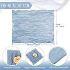 fani 60 Pack Gauze Cheesecloth Napkins, 20 x 20 in, Dusty Blue - Image 2