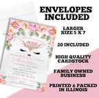 Amanda Creation Custom Baby Shower Invites Oh Deer Baby Shower Invitation 20 5x7 Custom Personalized Invites With Envelopes - Image 6