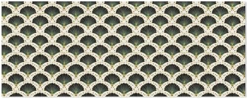 pnyoin Merry Christmas Wrapping Paper Roll,Elegant Fan Art Green Gift Wrap Perfect for Xmas,Birthday,Weddings, Brides, Holidays, Baby Showers，58 x 23 inches,3 Roll - Image 2