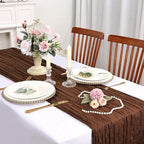 6 Pack Brown Cheesecloth Table Runner 10Ft 23 x 120 Inch - Image 3