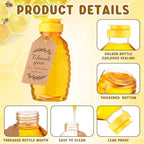 Sliner 36 Set Clear Honey Squeeze Bottle, Plastic Jars with Lid, 16 oz - Image 3