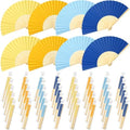 50 Pcs Wedding Folding Paper Fans for Guests Bamboo Folded Hand Fan with Gift Bags Vintage Paper Handheld Fans for Church Wedding Gift Bridal Shower Decorations (Amalfi Coast) by Unknown