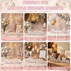 SiliFine Mr and Mrs Wooden Wedding Sign, Wildflower Table Centerpiece - Image 4