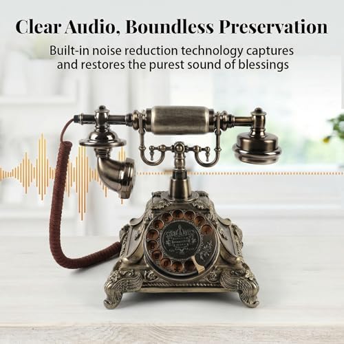 Audio Guest Book Wedding Phone, FESTRING Retro Audio Guestbook (Bronze) - Image 4