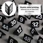 Tuanse 100 Pcs Acrylic Table Numbers, 1-100 Table Tent Cards 2.5x2x1.6 Inch - Image 3