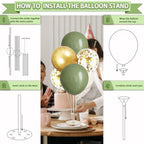 Guudmua 217 Pcs Sage Green Baby Shower Decorations, Neutral Baby Shower Decor Supplies- Disposable Dinnerware Set With Eucalyptus Leaf (25 Guest), "OH BABY" Banner, Balloon, Sash, Cake Topper - Image 5