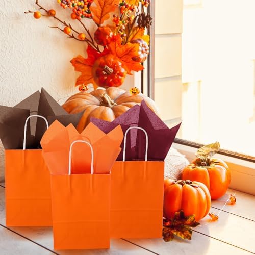Teling 500 Sheets Tissue Paper for Gift, Orange Yellow Brown, 14 x 20 Inch - Image 4