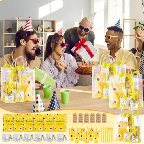 Nuogo 6 Sets New Parent Shower Prizes, Yellow Color, Sunflower Style - Image 6