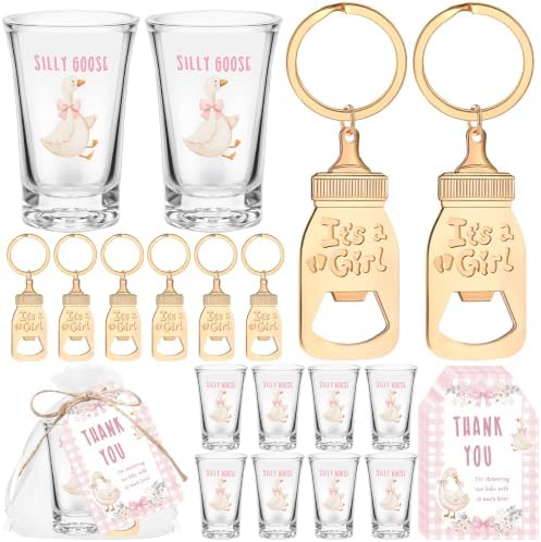Vesici 25 Set/150Pcs Silly Goose Baby Shower Party Favors, It's A Girl by Vesici