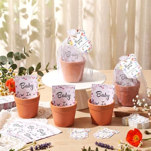 Ctosree 50 Sets Wildflower Baby in Bloom Baby Shower Seed Packets Favors - Image 6