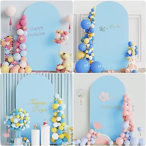 Arch Backdrop Stand and Cover Set, 7.2ft Arch Stand with Dusty Blue Cover - Image 6