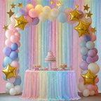 8 Pcs Pastel Rainbow Table Runners 29 x 70 in Rainbow Tablecloth - Image 6