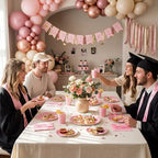 400 Pcs Apple Party Decorations Supplies Serve 50, Back to School Apple Paper Plates Napkins Cups Pink Checkerboard Disposable Tableware Set for Last/ First Day of School Party - Image 6