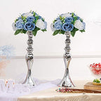 Sziqiqi Artificial Silk Flower Ball, Wedding Centerpiece, Dusty Blue, 10Pcs - Image 2