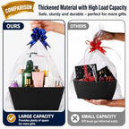 AOUKAR Black Empty Gift Baskets, 10 Pack Baskets for Gifts to Fill - Image 2