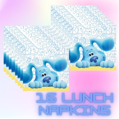 Blues Clues Party Supplies: Birthday Decorations, Plates, Cups, and Tableware for 16 Guests - Perfect for Birthday Party or Baby Shower - Image 4