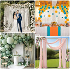 Wedding Arch Backdrop Stand Square 6.6FTx6.6FT Gold Metal Balloon Arch Stand Garden Arbor Backdrop Frame for Wedding Birthday Party Baby Shower Photo Booth Background Decoration - Image 3