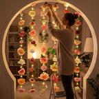Suncalla 6 Pack 35.4ft Fake Flower LED Garland Backdrop, Lovely, Multicolor - Image 4
