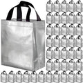BLEWINDZ 100 Medium Reusable Gift Bags with Handles - Ideal Party Favors & Shopping Bags (10 Colors) by BLEWINDS
