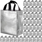 BLEWINDZ 100 Medium Reusable Gift Bags with Handles - Ideal Party Favors & Shopping Bags (10 Colors) by BLEWINDS