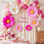 Faylifeway Large Paper Fowers Decorations for Wall Birthday Party Backdrop - Image 2