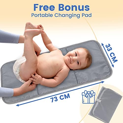 PILLANI Baby Diaper Bag Backpack - Large Bag for Boys & Girls, Waterproof Diaper Backpack - Travel Diaper Bags w/Changing Pad, Baby Registry Search & Shower Gifts - Essentials Must Haves Newborn Stuff - Image 6
