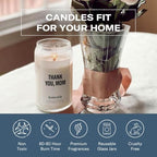 Homesick Thank You Mom Candle – 13.75 oz Scented Candle in Sage Sandalwood Soy Wax Blend, Non-Toxic, 80 Hr Burn with Organic Cotton Wick, Reusable Jar – Best Wedding & Engagement Gifts for Couples - Image 6