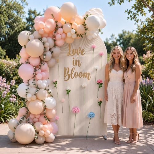 Gilprop 120 Pcs 7.2ft Love in Bloom Theme Bridal Shower Arch Backdrop Cover - Image 5