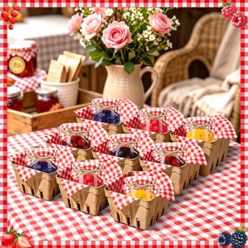 20 Pack Farmers Market Bridal Shower Party Favors 3.4 oz Mini Jam Jars - Image 5