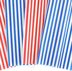 MR FIVE 60 Sheets Blue Stripe Tissue Paper Bulk,14" x 20",White with Blue Stripes Tissues Paper for Gift Bags,Baby Shower,Birthday,Weddings (Pack of 3) - Image 2