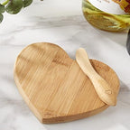 Kate Aspen 12PCS Tastefully Yours Heart Shaped Bamboo Cheese Board, Miniature Cutting Board, Favors Decorations Guest Gifts for Wedding, Bachelorette, Bridal Shower & More - Image 3