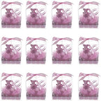 Keepsake Figurine 12 pcs Large Pink Pacifier with Teddy Bear | Awesome Decorations or Party Favors | for Pregnancy Announcements, Gender Reveals, Birthday and Special Celebrations - Image 3