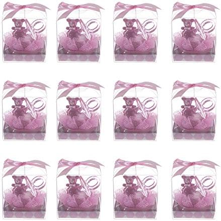 Keepsake Figurine 12 pcs Large Pink Pacifier with Teddy Bear | Awesome Decorations or Party Favors | for Pregnancy Announcements, Gender Reveals, Birthday and Special Celebrations - Image 3