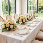 IOOOOO 100Pcs 10" Gold Plastic Dinner Plates, Heavy Duty Disposable Plates - Image 6