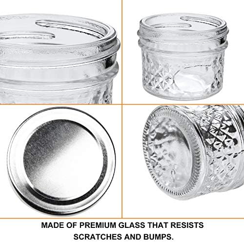 Accguan Mini Mason Canning Jars,4 oz Glass Jars with Regular Lids 40Pcs - Image 3