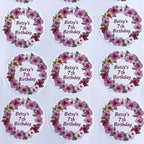 Personalized Business Logo Stickers - Ideal for Weddings, Birthdays, Favors & More. Waterproof, Fade & Heat Resistant. Pack of 100. (Wreath 16, 4 Inch) - Image 6