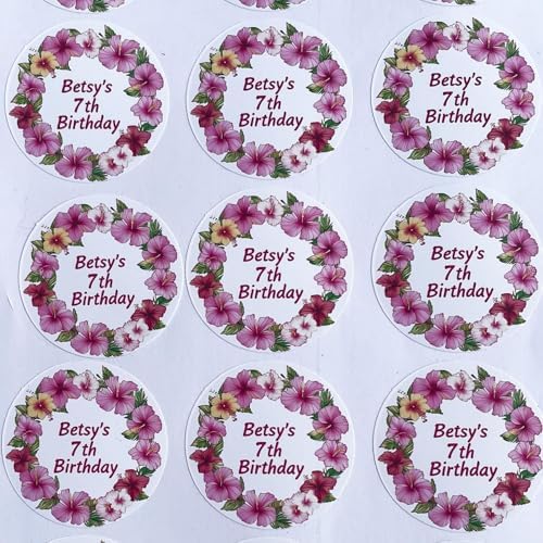 Personalized Business Logo Stickers - Ideal for Weddings, Birthdays, Favors & More. Waterproof, Fade & Heat Resistant. Pack of 100. (Wreath 16, 4 Inch) - Image 6