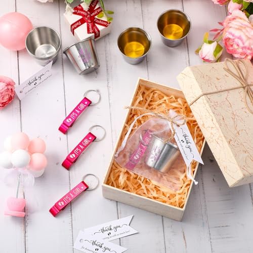 Vesici 50 Set Baby Shower Favors for Guest Bottle Openers,Footprint Girl - Image 5