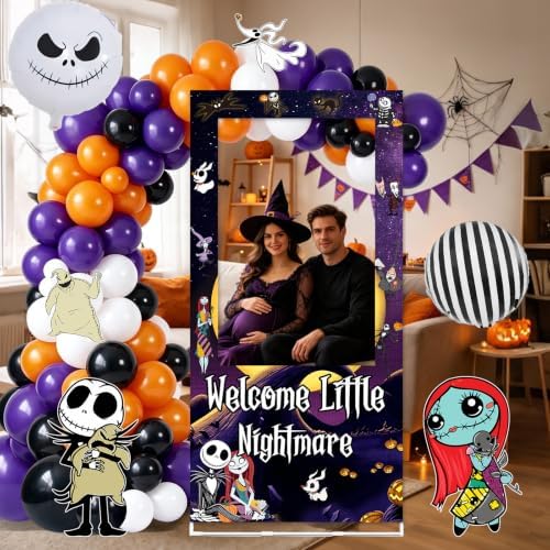 Halloween Balloon Arch Kit, Halloween Balloon Garland with Photo Frame - Image 5