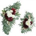 Artificial Burgundy Wedding Arch Flower Floral Swags Set of 2 by UdoulaFlowersforLife