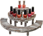 MyGift 3 Tier Torched Wood Cupcake Stand Dessert Display Riser Set of 3 - Image 6