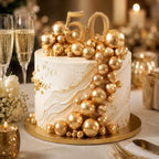 324 Pcs Balls Cake Toppers, Gold Cake Balls Decorations - Image 7