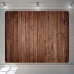 Wood Backdrop 10x8ft Brown Wooden Rustic Floor Panel Board Fabric Background Baby Shower Birthday Wedding Decorations Banner Large Polyester Western Barn Party Wall Decor Photo Props - Image 3