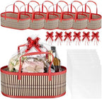 Reallnaive 6 Sets Empty Baskets for Gift to Fill Large Woven Basket by Reallnaive