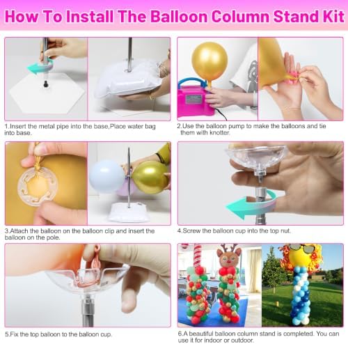 Balloon Column Stand Kit with Electric Balloon Pump - Image 5
