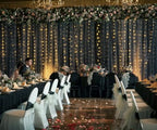 Black Tulle Backdrop Curtain with Lights String for Parites 20ft×10ft Black Sheer Backdrop Curtains for Baby Shower Wedding Bridal Shower Birthday Party Photo Shoot Decorations(4 Panels 5×10ft) - Image 6
