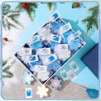 Treela 24 Sets Snowflake Candles Scented Party Favors Blue Gradient Winter - Image 2