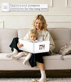 Artfeel Photo Album Self Adhesive Scrapbook Album for 3x5 4x6 5x7 8x10 Pictures,40 Pages Linen Cover with Display Window DIY Photo Book,Ideal Gifts for Family Travel Wedding Baby - Image 5
